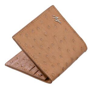 Handmade Ostrich Leather Slim Wallet – Tucson Luxury Minimalist Wallet